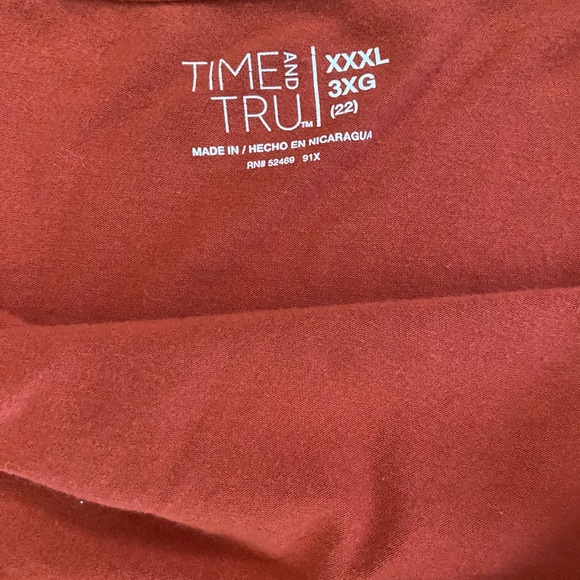 Time and Tru Tank Top Women’s XXXL (3X) (22) Red - Spiced Cider Casual wear - Picture 2 of 6